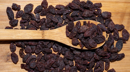 raisins on top of a table