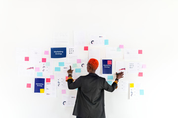 Creative woman with plans