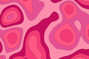 Paper cut pink color geometric abstract background for web design, business card