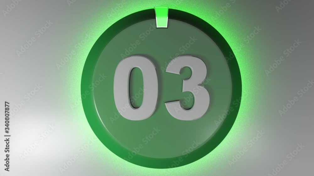 Poster a red circle sign with the word saving and a rotating cursor - 3d rendering video clip