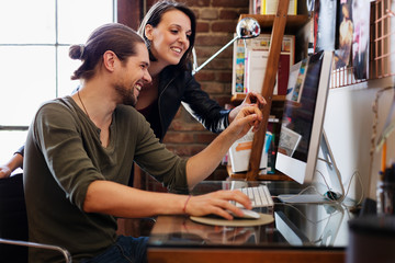 Colleagues working together