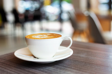 coffee cups in a coffee shop