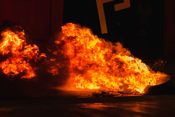 Protestas del estallido social en Chile 18 de octubre 2019.