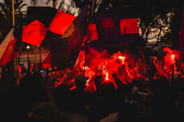 Protestas del estallido social en Chile 18 de octubre 2019.