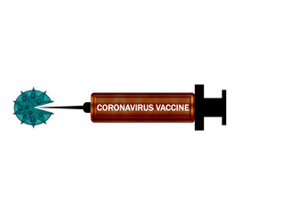 Corona Virus Vaccine Illustration,