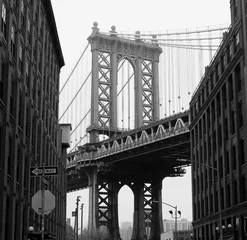 Fototapete Brooklyn Bridge Manhattan bridge new york city