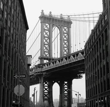 Fototapeta Manhattan bridge new york city