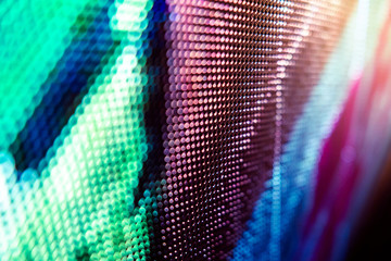CloseUp LED blurred screen. LED soft focus background. abstract background ideal for design.