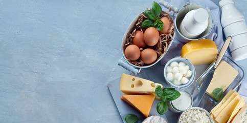 Different types of dairy products