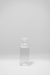 sanitizer gel with clear Plastic bottle pump on white background.antiseptic hand gel or alcohol gel prevent the spread of germs and bacteria and avoid infections corona virus,covid19