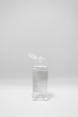 sanitizer gel with clear Plastic bottle pump on white background.antiseptic hand gel or alcohol gel prevent the spread of germs and bacteria and avoid infections corona virus,covid19