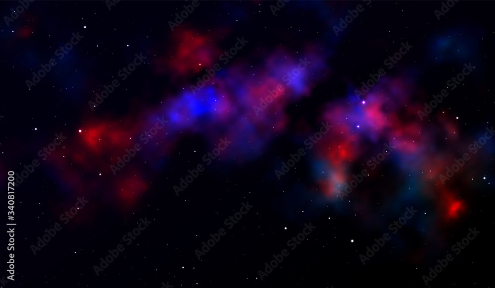 Canvas Prints space background fantastic outer view with realistic bright stars and cluster of gas clouds. univers