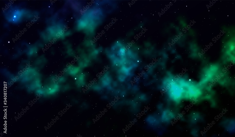 Canvas Prints space background fantastic outer view with realistic bright stars and cluster of gas clouds. univers