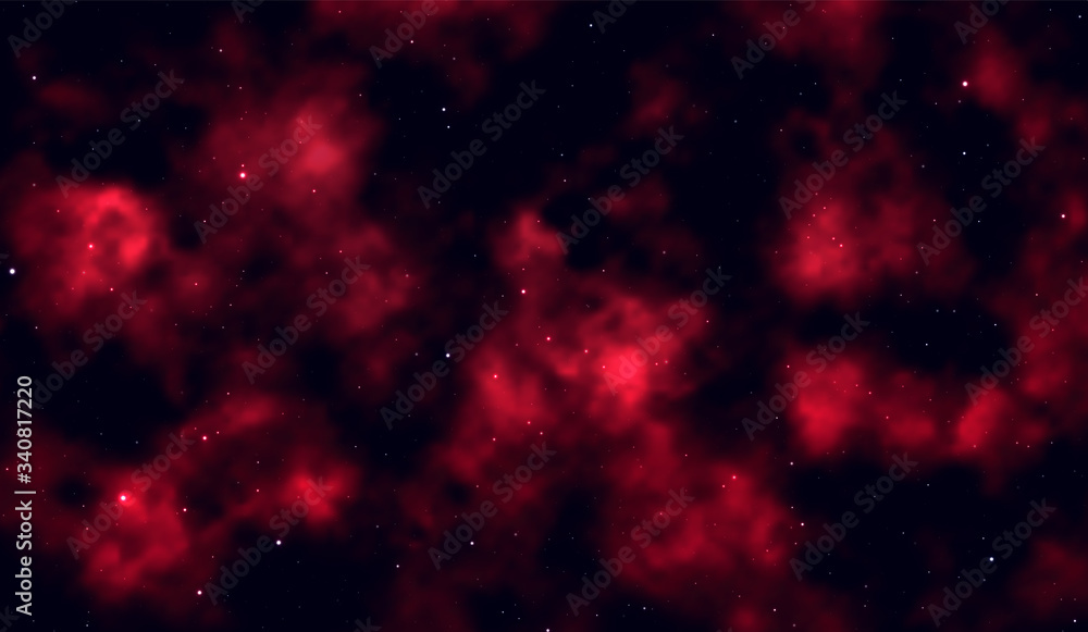 Canvas Prints space background fantastic outer view with realistic bright stars and cluster of gas clouds. univers