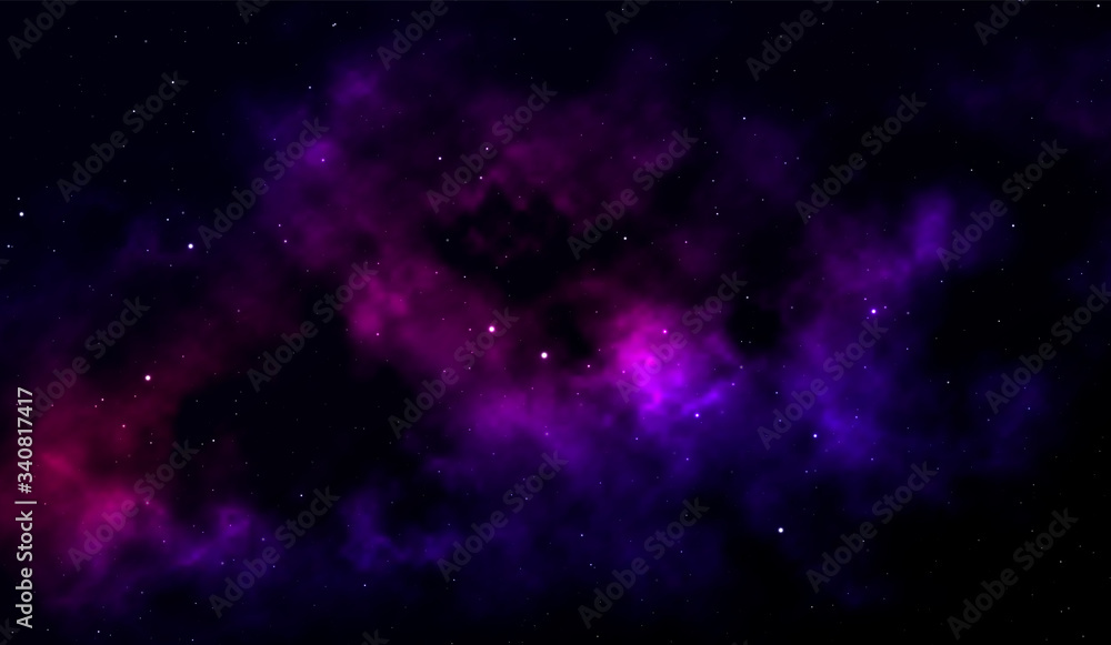 Canvas Prints space background fantastic outer view with realistic bright stars and cluster of gas clouds. univers
