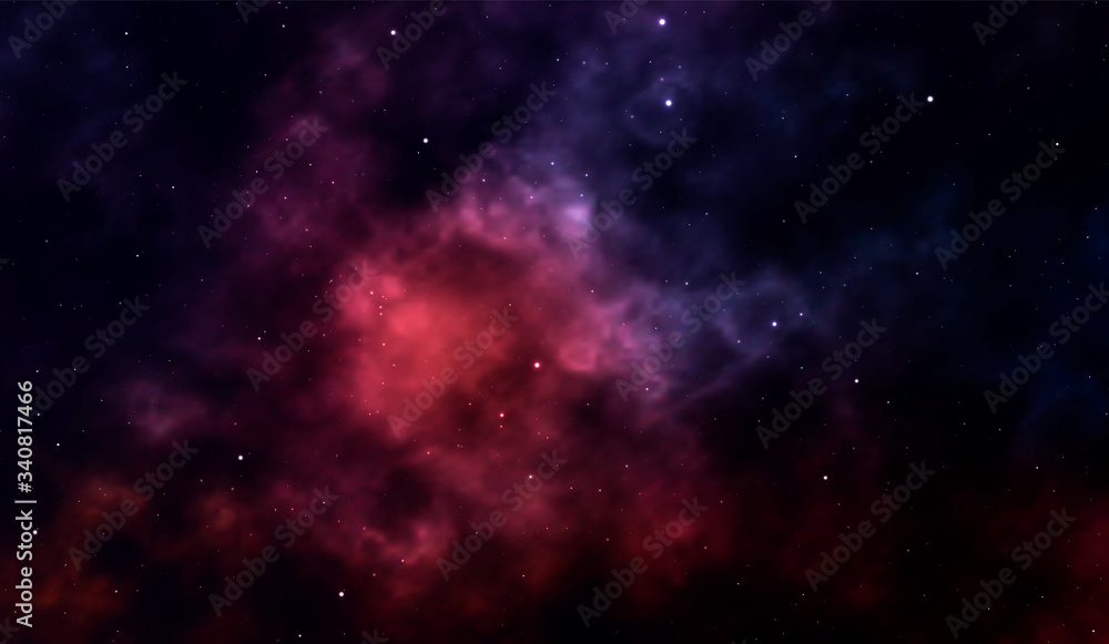Canvas Prints space background fantastic outer view with realistic bright stars and cluster of gas clouds. univers