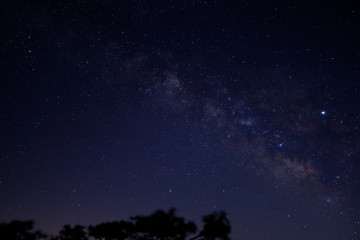 Fototapeta na wymiar 밤 하늘의 아름다운 은하수