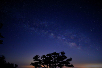 Obraz na płótnie Canvas 밤 하늘의 아름다운 은하수