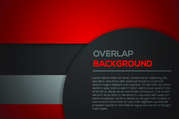 Futuristic red and black abstract background with overlap modern line bar design. Can be used for text, message website design, card, annual business report, poster template, elements for your work.