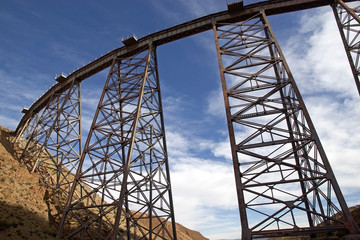 La Polvorilla viaduct in Salta Province at the Puna de Atacama, Argentina