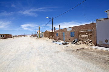 Pocitos town in Puna de Atacama, Argentina