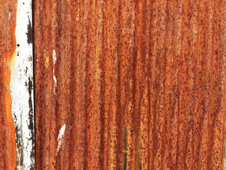 Zinc with rust pattern background. Zinc plate wall