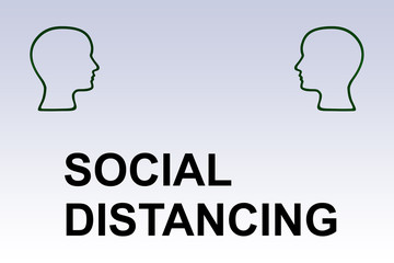 SOCIAL DISTANCING concept