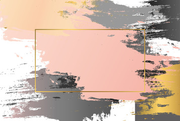 Gold Paint Glittering Textured Art . Black and Gold Design Templates for Brochures, Flyers, Mobile Technologies, Logo, Banners and Infographic. Abstract Modern Backgrounds.