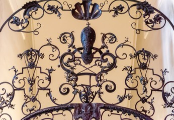 Detail of a forged door