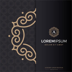 Luxury Line Logo Design - Premium Vector