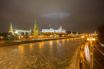 fireworks over the kremlin