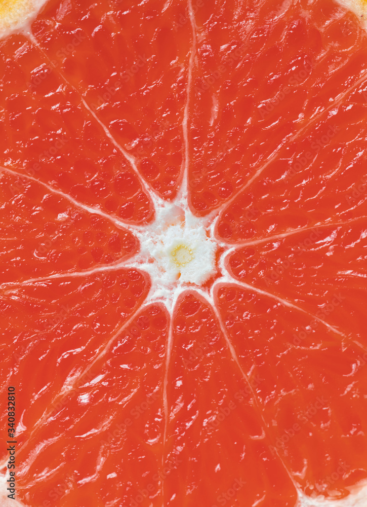 Wall mural Closeup of red citrus blood orange textured background - Wall murals