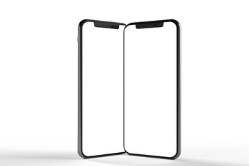 Mock up of smartphone - 3d rendering