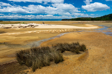 The Golden Bay entrance the gateway to the Abel Tasman National Park, New Zealand.