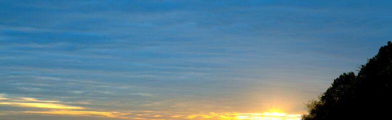 Fototapeta premium Beautiful blue sky . Nature background with clouds.