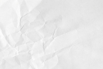 White crumpled paper background, texture old for web design screensavers. Template for various...