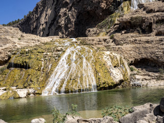 Beautiful Darbat waterfall, has two floors and forms several lagoon. Oman