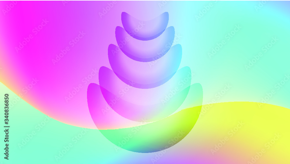 Poster bright color, gradient fluid abstract pattern background.