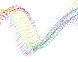 Abstract background blend wave line design for Wallpaper, Banner, Background, Card, Book Illustration, landing page