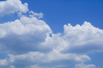 The vast blue sky and clouds sky