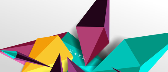 Trendy simple triangle abstract background, dynamic motion concept. Vector Illustration For Wallpaper, Banner, Background, Card, Book Illustration, landing page