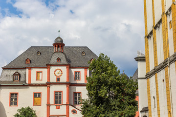 Historic buildings at the Florinsmarkt square in Koblenz, Germany