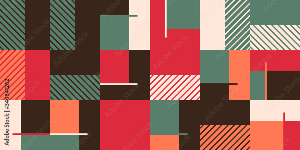 Poster techno abstract vector pattern design