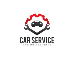 Car Service Logo Design Vector