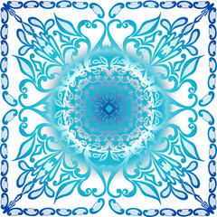 blue and cyan square abstract design