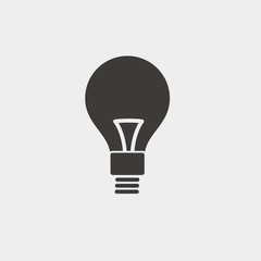 bulb icon vector illustration and symbol for website and graphic design