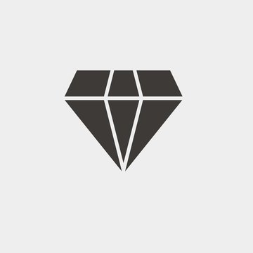 diamond icon vector illustration and symbol for website and graphic design