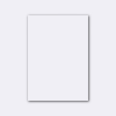 blank empty white paper sheet mockup vector illustration