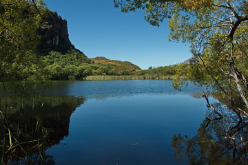 Diamond Lake near Wanaka in Otago on South Island of New Zealand
