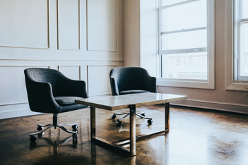 Armchairs in a room